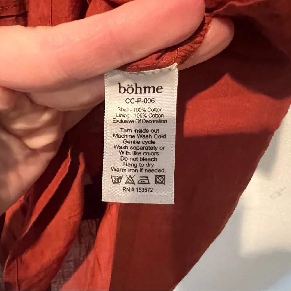 Bohme Ria Flutter Sleeve Boxy Layered Cotton Lightweight Blouse - Picture 8 of 10